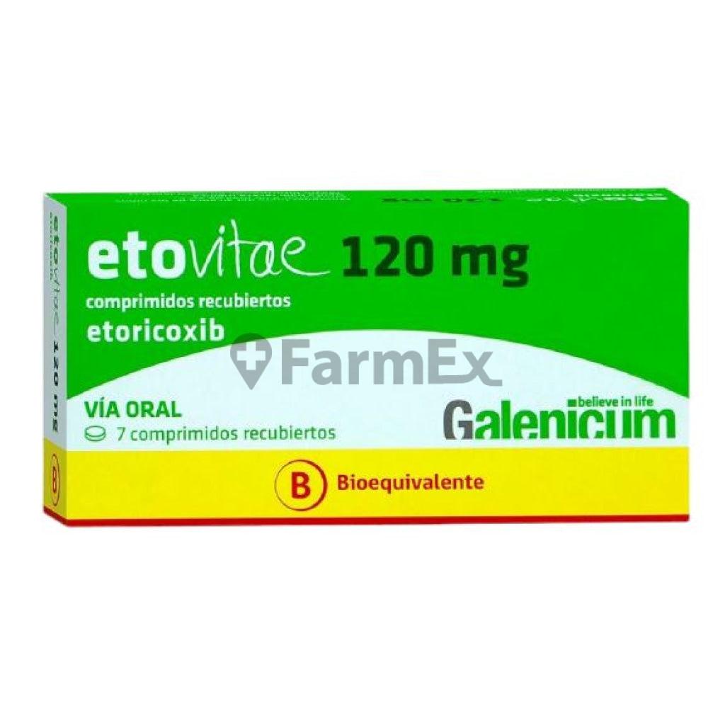Etovitae 120 mg x 7 comprimidos Recubiertos GALENICUM